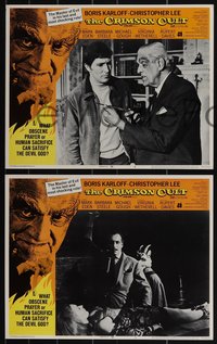 6t0850 CRIMSON CULT 8 LCs 1970 Master of Evil Boris Karloff in his last and most shocking role!