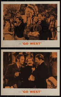 6t0859 GO WEST 8 LCs R1962 cowboys Groucho, Chico & Harpo Marx in action!