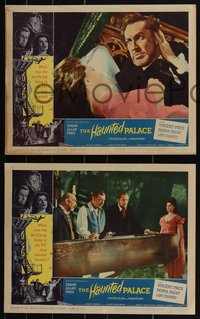 6t0862 HAUNTED PALACE 8 LCs 1963 Vincent Price, Lon Chaney Jr., Paget, Edgar Allan Poe, complete set!