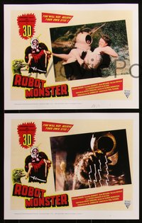 6t0437 ROBOT MONSTER signed #1/3 set of 8 faux LCs 2024 scenes you would like to see!