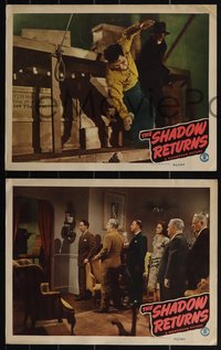 6t0953 SHADOW RETURNS 3 LCs 1946 Barbara Reed, Rebel Randall, Emmett Vogan & Robert Emmett Keane!