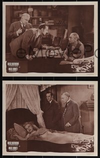 6t0894 SHERLOCK HOLMES 8 LCs 1950s Basil Rathbone with Nigel Bruce as Dr. Watson!