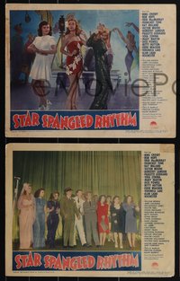 6t0938 STAR SPANGLED RHYTHM 6 LCs 1943 Paramount's best 1940s stars, Lamour, Hope and MANY more!