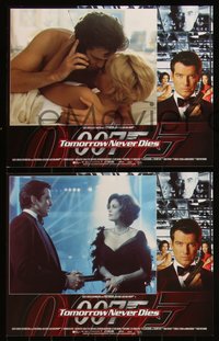 6t0905 TOMORROW NEVER DIES 8 LCs 1997 Pierce Brosnan as James Bond 007, Teri Hatcher, Yeoh!