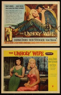 6t0909 UNHOLY WIFE 8 LCs 1957 half-devil half-angel bad girl Diana Dors, Rod Steiger!