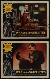 6t0917 WAR OF THE SATELLITES 8 LCs 1958 Roger Corman, Dick Miller, ultimate in scientific monsters!