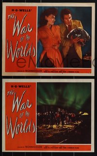 6t0918 WAR OF THE WORLDS 8 LCs 1953 great complete set from the most classic H.G. Wells sci-fi movie!