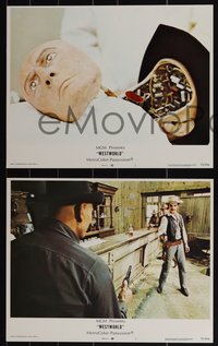 6t0919 WESTWORLD 8 LCs 1973 Michael Crichton, cyborg cowboy Yul Brynner, Richard Benjamin, Brolin!