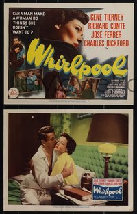 6t0920 WHIRLPOOL 8 LCs 1950 Charles Bickford & Richard Conte, pretty Gene Tierney!