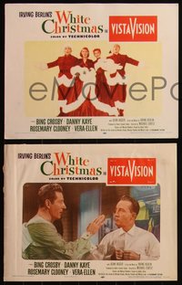 6t0921 WHITE CHRISTMAS 8 LCs 1954 Bing Crosby, Danny Kaye, Clooney, Vera-Ellen, complete set!