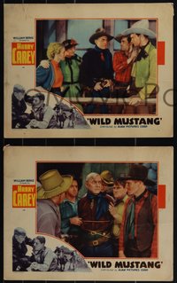 6t0931 WILD MUSTANG 7 LCs 1935 images of western cowboy Harry Carey, sexiest Barbara Fritchie!