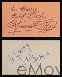 6t0123 MIRACLE ON 34th STREET 11 signed index cards/album pages/photos 1950s-2000s Natalie Wood & more!