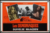 6w0874 DEMONIACS Belgian 1977 women make a pact with Devil to get revenge on rapists, ultra rare!