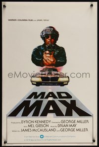 6w0878 MAD MAX Belgian 1982 art of wasteland cop Mel Gibson, George Miller Australian action classic