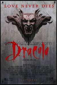 6w0367 BRAM STOKER'S DRACULA advance DS 1sh 1992 Francis Ford Coppola, Oldman & Ryder, unrated!