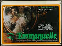 6w0163 EMMANUELLE British quad 1975 sexy Sylvia Kristel, X was never like this, ultra rare!