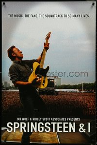 6w0228 BRUCE SPRINGSTEEN 24x36 video poster 2013 Springsteen and I, ultra rare!