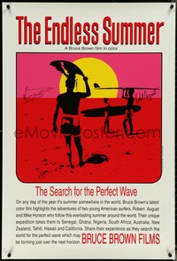 6w0254 ENDLESS SUMMER signed heavy stock 27x40 commercial 2010s by Robert August & 'Wingnut' Weaver