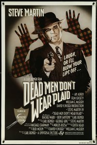 6w0394 DEAD MEN DON'T WEAR PLAID 1sh 1982 Steve Martin will blow your lips off if you don't laugh!