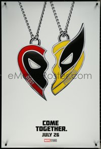 6w0395 DEADPOOL & WOLVERINE teaser DS style A 1sh 2024 Marvel, Ryan Reynolds, Hugh Jackman, locket!