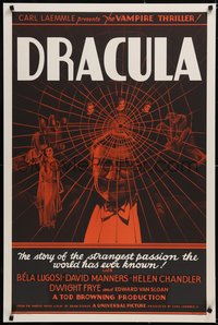 6w0217 DRACULA S2 poster 1999 Tod Browning, most classic vampire Bela Lugosi, best horror!