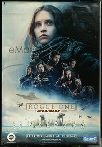 6w0053 ROGUE ONE teaser DS French 1p 2016 A Star Wars Story, Jones, top cast montage, Death Star!