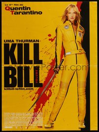 6w0837 KILL BILL: VOL. 1 French 16x21 2003 Quentin Tarantino directed, cool bloody design!