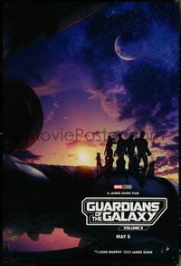 6w0439 GUARDIANS OF THE GALAXY VOL. 3 teaser DS 1sh 2023 great image of cast on space ship!