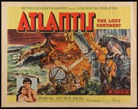 6w0935 ATLANTIS THE LOST CONTINENT 1/2sh 1961 George Pal sci-fi, cool fantasy art by Joseph Smith!