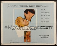 6w0952 EDDY DUCHIN STORY style A 1/2sh 1956 Tyrone Power & Kim Novak in a story you will remember!
