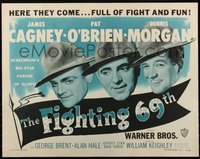 6w0957 FIGHTING 69th 1/2sh R1948 WWI soldiers James Cagney, Pat O'Brien & Dennis Morgan, ultra rare!