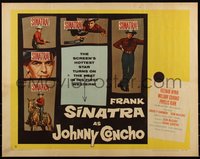 6w0976 JOHNNY CONCHO style B 1/2sh 1956 images of cowboy Frank Sinatra full-length & on horseback!