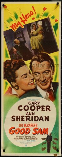 6w0738 GOOD SAM insert 1948 great art of Gary Cooper & sexy Ann Sheridan!