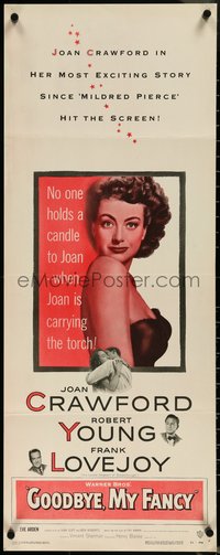 6w0740 GOODBYE MY FANCY insert 1951 no one holds a candle to Joan Crawford & Robert Young!