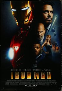 6w0459 IRON MAN advance DS 1sh 2008 Robert Downey Jr. is Iron Man, Gwyneth Paltrow!