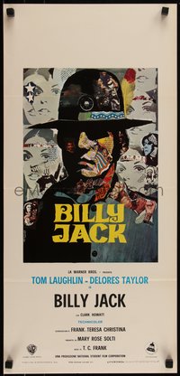 6w0632 BILLY JACK Italian locandina 1971 Tom Laughlin, wonderful artwork by Piero Ermanno Iaia!