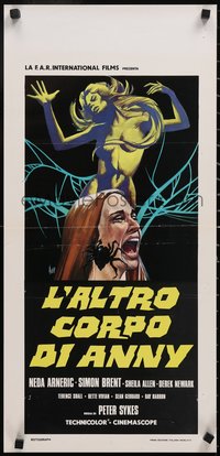 6w0641 LEGEND OF SPIDER FOREST Italian locandina 1974 Alessandrini art of sexy girl, ultra rare!