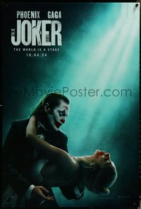 6w0464 JOKER: FOLIE A DEUX teaser DS 1sh 2024 Joaquin Phoenix dancing with Lady Gaga, ultra rare!