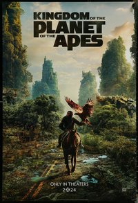 6w0472 KINGDOM OF THE PLANET OF THE APES style A teaser DS 1sh 2024 CGI Owen Teague as Noa, rare!