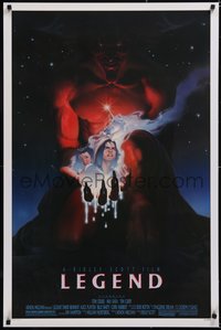 6w0476 LEGEND 1sh 1986 Tom Cruise, Mia Sara, Tim Curry, Ridley Scott, cool Blackshear fantasy art!