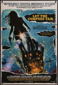 6w0479 LET THE CORPSES TAN 1sh 2018 cool vintage-style Vranck art of hand reaching for sexy woman!