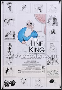 6w0480 LINE KING 1sh 1996 Al Hirschfeld Story, art of Marx Bros., Streisand, Hepburn & more!