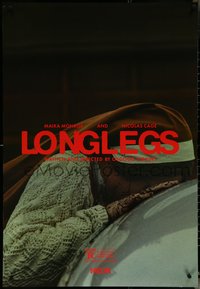 6w0485 LONGLEGS teaser DS 1sh 2024 Oz Perkins, Maika Monroe, Nicolas Cage, creepy image, ultra rare!