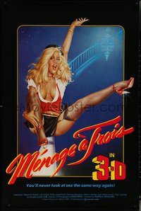 6w0501 MENAGE A TROIS 1sh 1984 Le Pensionnat des petites salopes, French, super sexy 3D image!