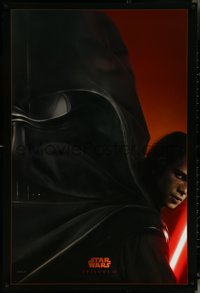 6w0547 REVENGE OF THE SITH teaser DS 1sh 2005 Star Wars Episode III, great image of Darth Vader!