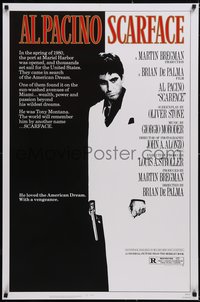 6w0556 SCARFACE 1sh 1983 Al Pacino as Tony Montana, Brian De Palma, Oliver Stone classic!