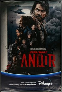 6w0013 ANDOR DS French tv poster 2022 Star Wars, Disney+, art of Diego Luna and top cast, ultra rare!