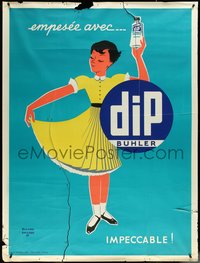 6w0075 DIP BUHLER 47x63 French advertising poster 1956 Roland Ansieau art of woman, ultra rare!