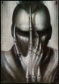6w0234 H.R. GIGER signed #275/1000 26x37 art print 1980s creature used for Future Kill!