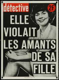 6w0308 LE NOUVEAU DETECTIVE 22x30 French special poster 1970s prostitute, elle violait, ultra rare!